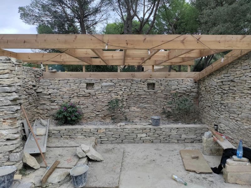 construction d'une pergola