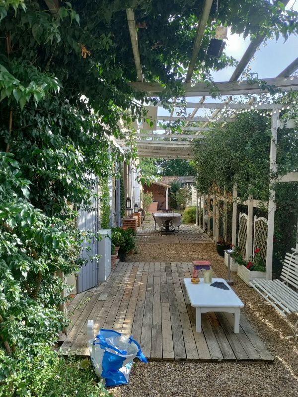 pergola et sol terrasse en bois