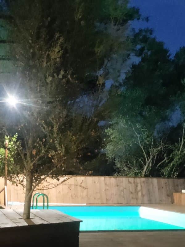 tour de piscine en bois (deck et palissade)